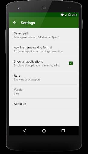 Screenshot From Our Apk Extractor Review