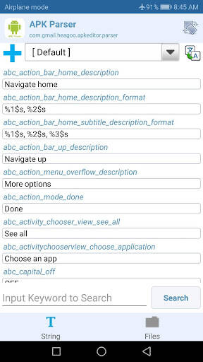 Screenshot From Our APK Parser Review