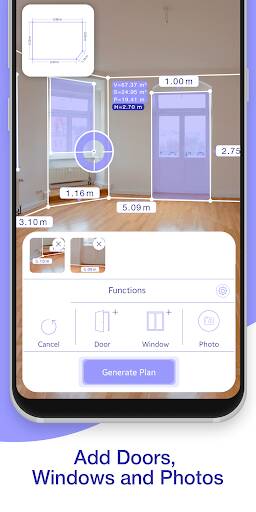 Screenshot From Our AR Plan 3D Tape Measure, Ruler Review