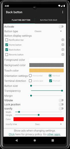 Screenshot From Our Back Button Review