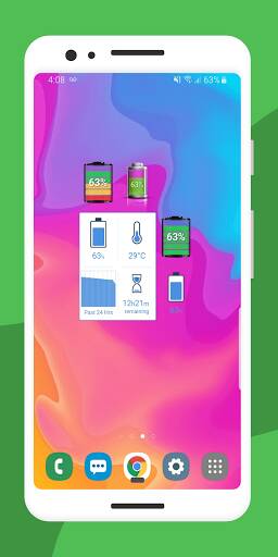 Screenshot From Our Battery Widget % Level Plus Review
