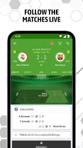 Screenshot From Our BeSoccer - Soccer Live Score Review
