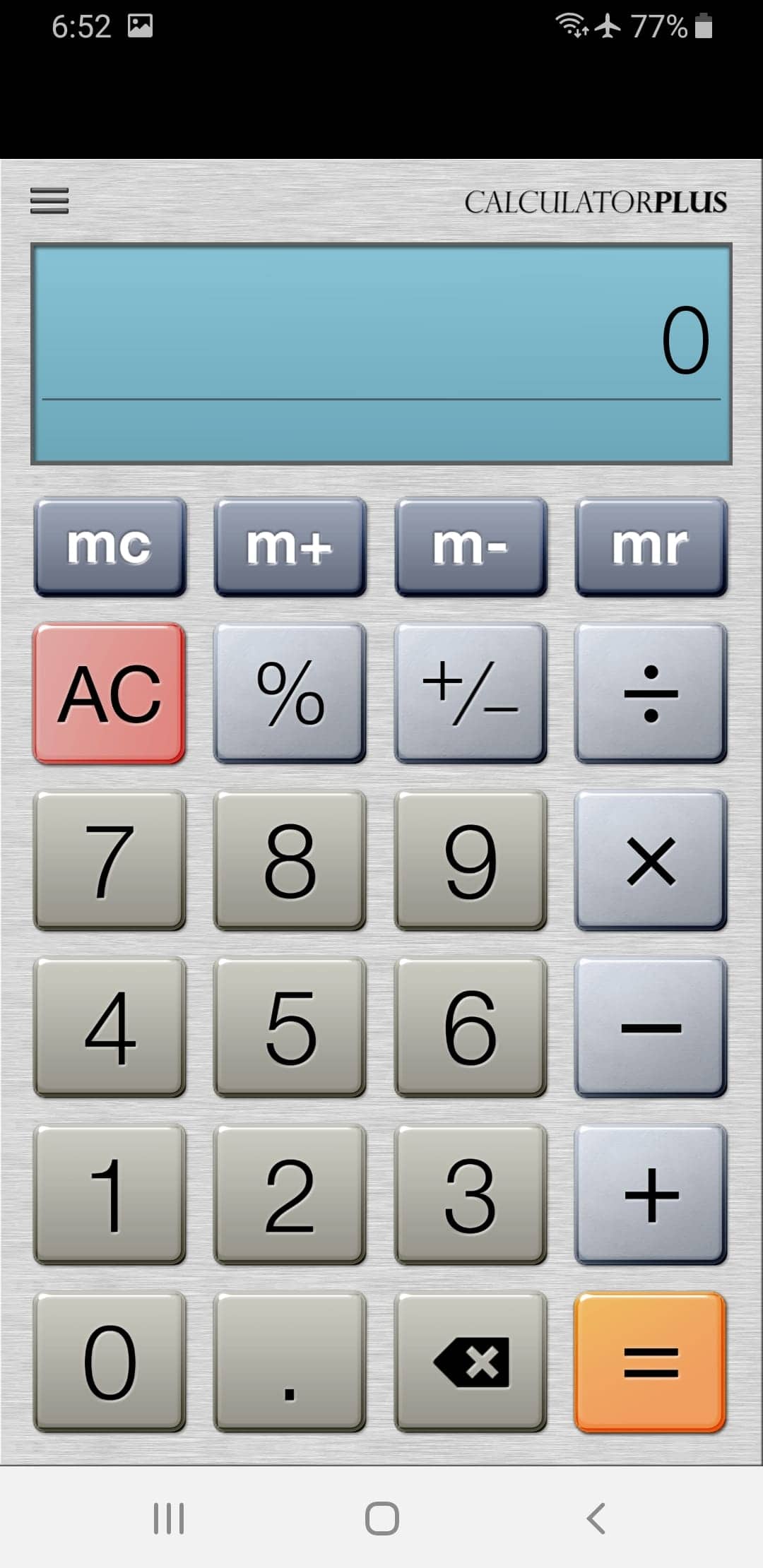Screenshot From Our Calculator Plus Review