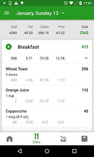 Screenshot From Our Calorie Counter by FatSecret Review