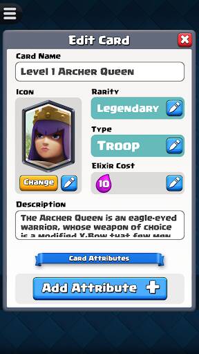Screenshot From Our Card Creator for CR Review