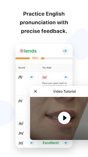Screenshot From Our ELSA: AI Learn & Speak English Review