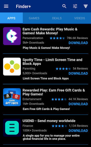 Screenshot From Our Finder+ by AppTap Review