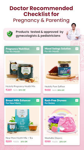 Screenshot From Our Healofy -Pregnancy & Parenting Review