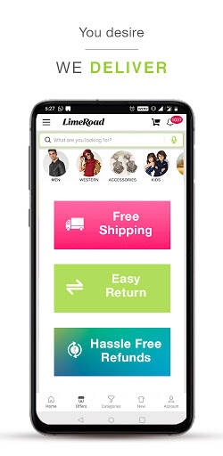 Screenshot From Our LimeRoad : Online Shopping App Review