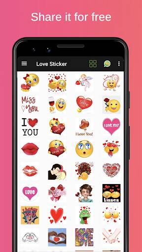 Screenshot From Our Love Sticker - WAStickerApps Review
