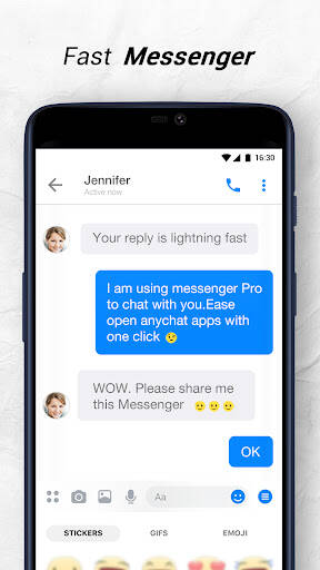 Screenshot From Our Messenger Pro For Messages, Video Chat For Free Review