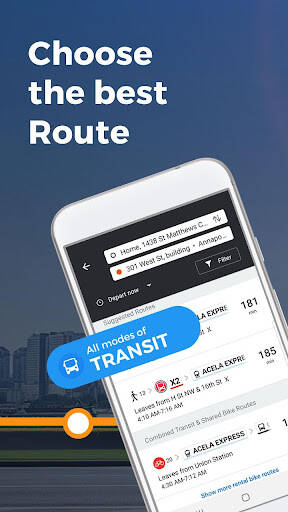 Screenshot From Our Moovit: Bus & Train Schedules Review