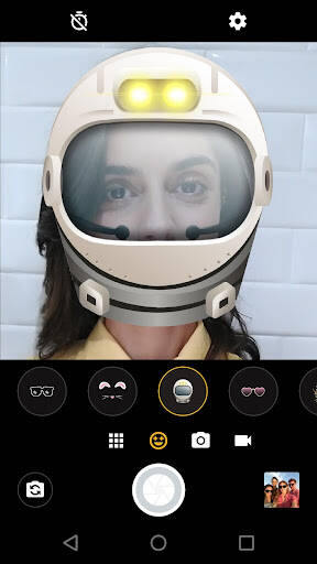 Screenshot From Our Moto Face Filters Review