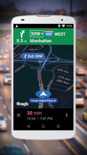 Screenshot From Our Navigation for Google Maps Go Review