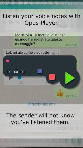Screenshot From Our Opus Player - WhatsApp Audio Review