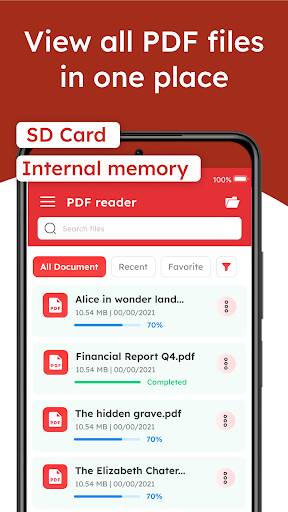 Screenshot From Our PDF Reader: Read All PDF Files Review