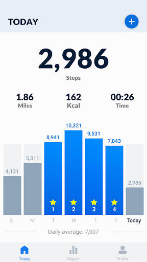 Screenshot From Our Pedometer - Step Counter Review