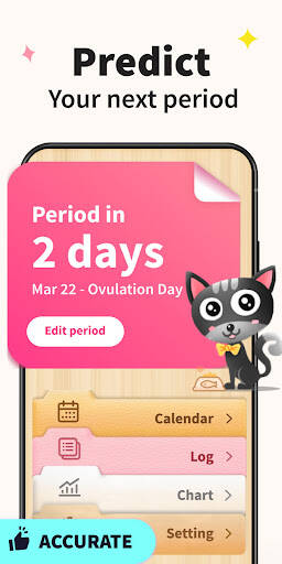 Screenshot From Our Period Calendar Period Tracker Review
