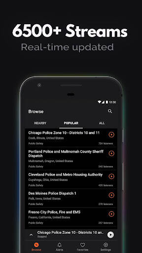 Screenshot From Our Police Scanner - Scanner Radio Review