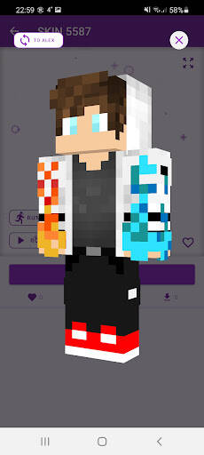 Screenshot From Our PvP Skins in Minecraft for PC Review