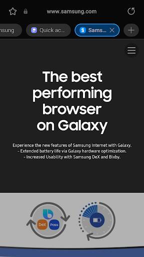 Screenshot From Our Samsung Internet Browser Review