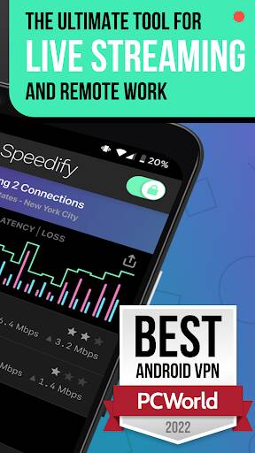 Screenshot From Our Speedify - Live Streaming VPN Review