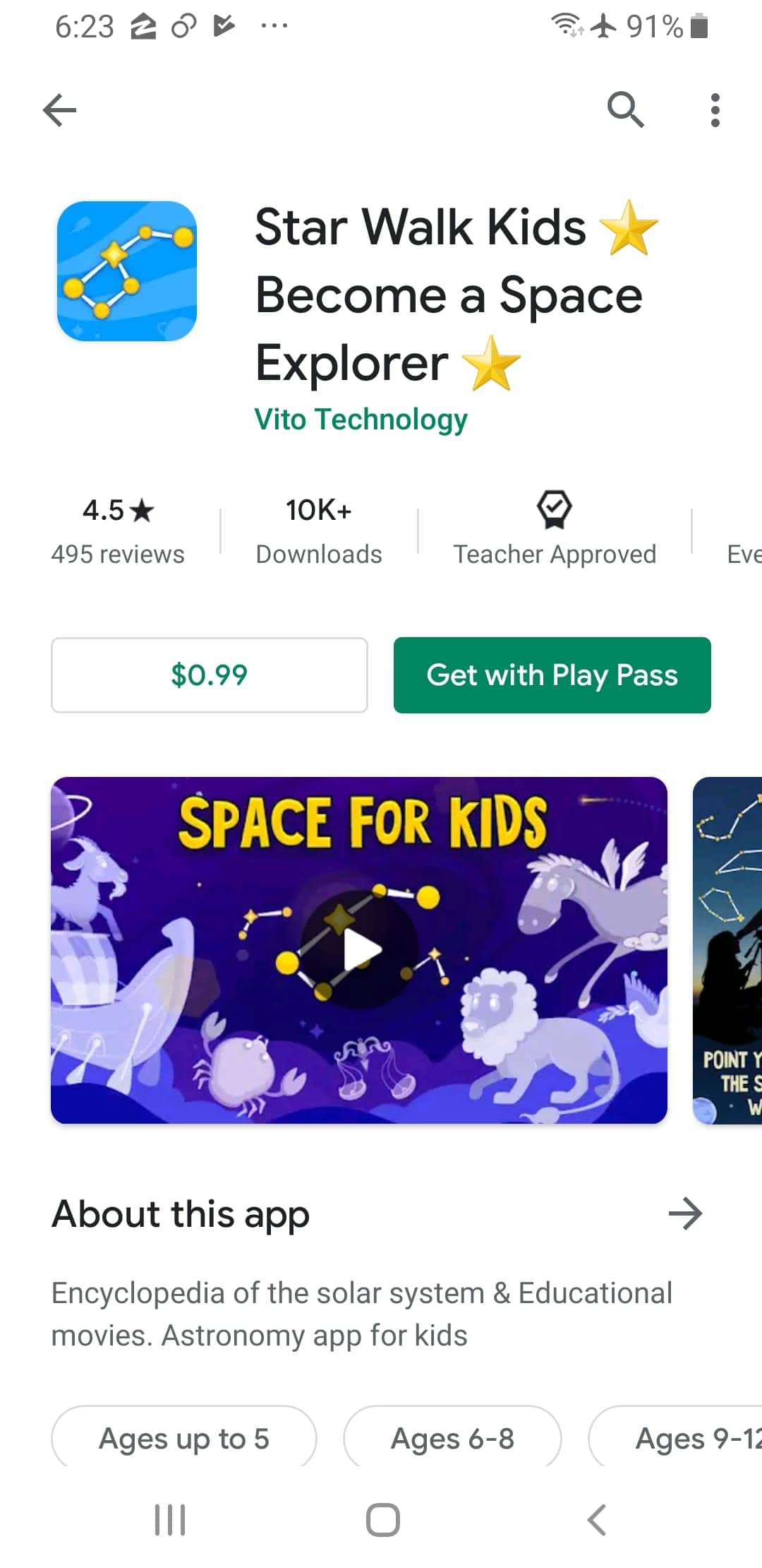 Screenshot From Our Star Walk Kids Review