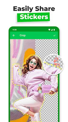 Screenshot From Our Sticker Maker - WAStickers Review