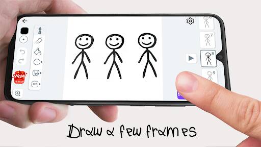 Screenshot From Our Stickman: draw animation maker Review