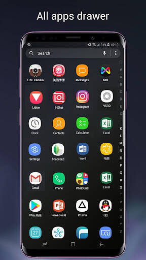 Screenshot From Our Super S9 Launcher for Galaxy S Review