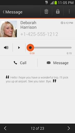 Screenshot From Our Visual Voicemail by MetroPCS Review
