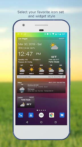 Screenshot From Our Weather & Clock Widget Review