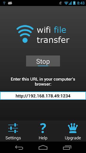 Screenshot From Our WiFi File Transfer Review