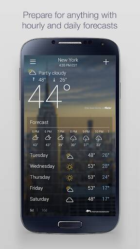 Screenshot From Our Yahoo Weather Review