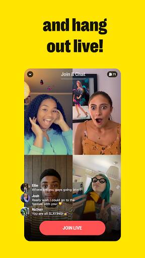 Screenshot From Our Yubo: Make new friends Review